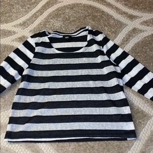 Long sleeve striped top